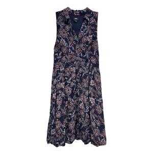 Maeve Calia Paisley Midi Shirt Dress‎ Sleeveless Button Front Boho Spring Sz 8